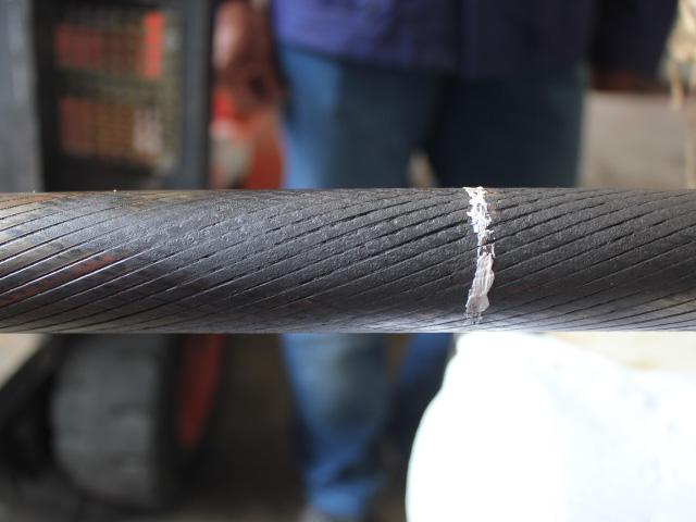 Lentille de fretting-corrosion de la 2eme couche de fils Z 